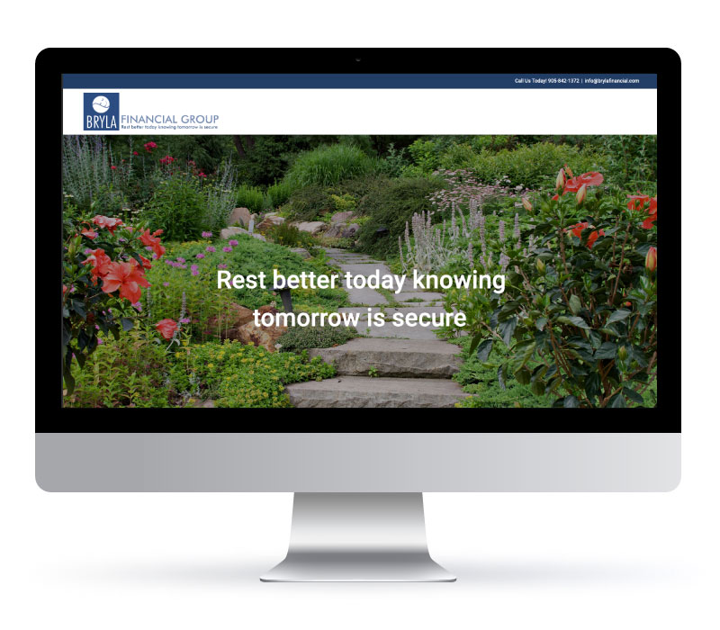 BRYLA Financial Group - Website Created by Jessica Design and Bare Bones Marketing.