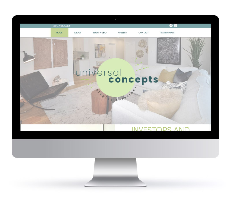Wix Website - Univerial Concepts by Jessica Design