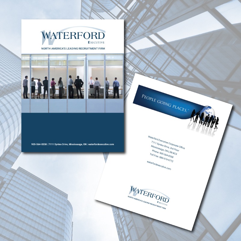 Brochure for Waterford Executive by Jessica Design.