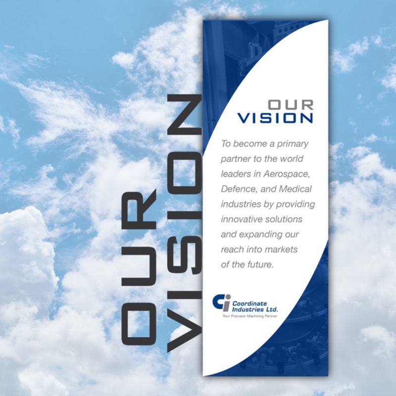 Print Design - Our Vision banner, print design by Jessica Design and Bare Bones Marketing.