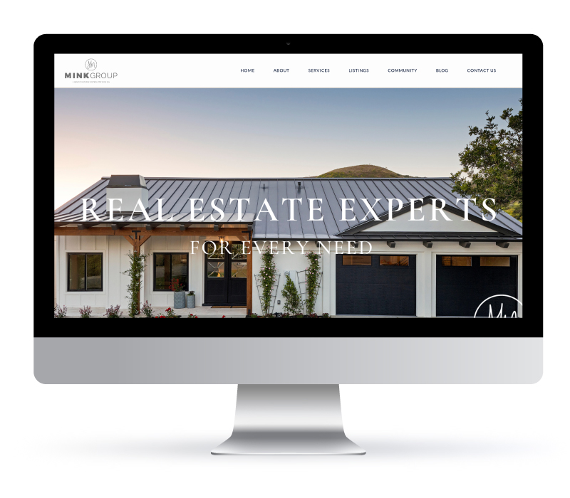Web Design - Mink Group Real Estate, Coldwell Banker WordPress website by Jessica Design in Hamilton, Ontario.