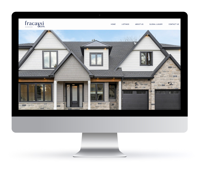 Web Design - Fracassi and Co Real Estate, Coldwell Banker WordPress website by Jessica Design in Hamilton, Ontario.