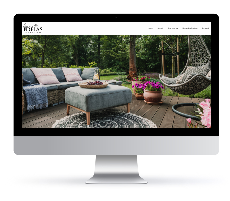 Web Design - Ana Ideias Realtor, Coldwell Banker website. Made with Jessica Design branding services.