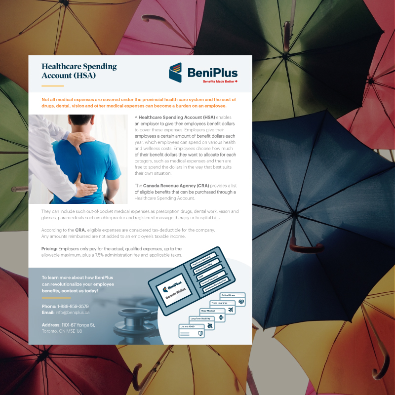 Print Design - BeniPlus Insurance, Healthcare Brochure Design