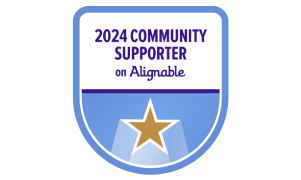 2024 Community Support on Alignable - Jessica Design for Graphic Design and Web Services.