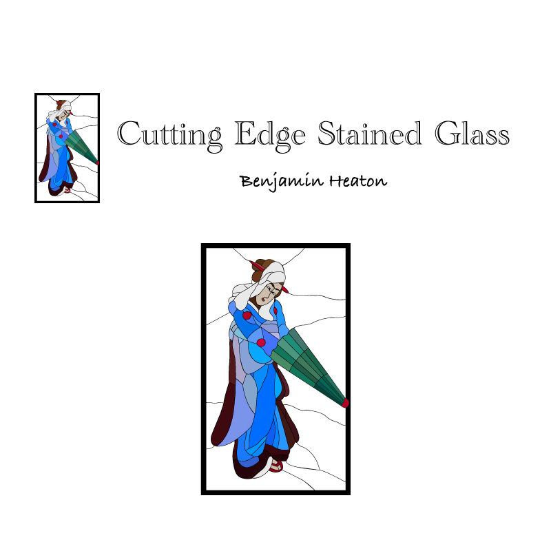 Cutting Edge Stained Glass - Logo Design & Branding by Jessica Design in Hamilton, Ontario.
