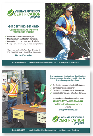 Landscape Horticulture Certification Program - Postcard Design.