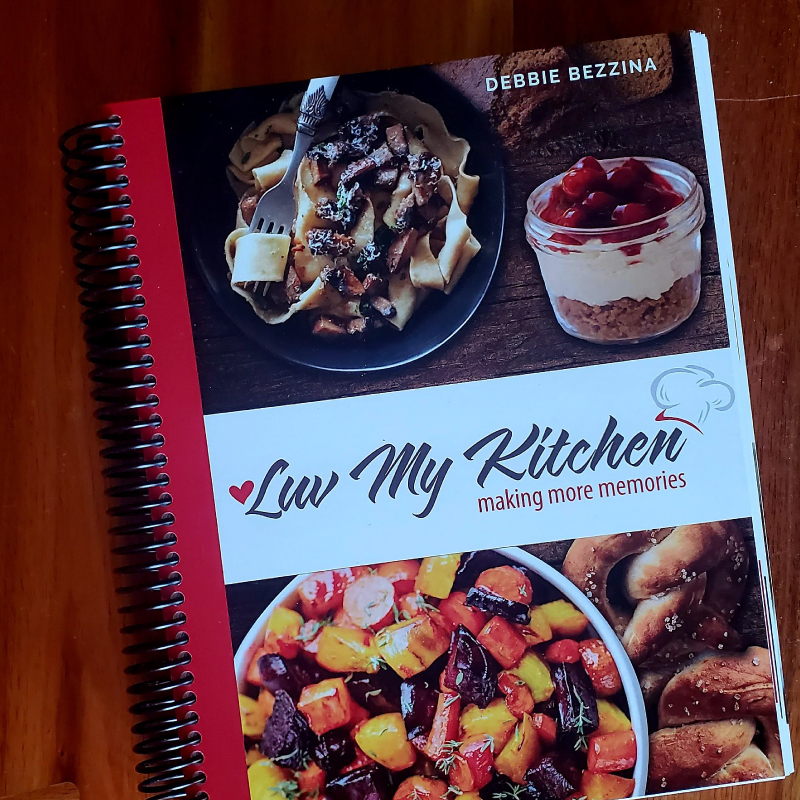 Luv my Kitchen - Making More Memories, Cookbook Design by Jessica Design in Hamilton, Ontario.