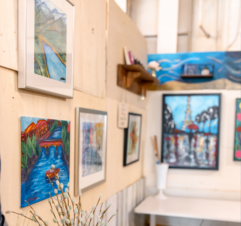 The Art Shop - original art, prints, and handcrafted jewellery by Jessica Design.
