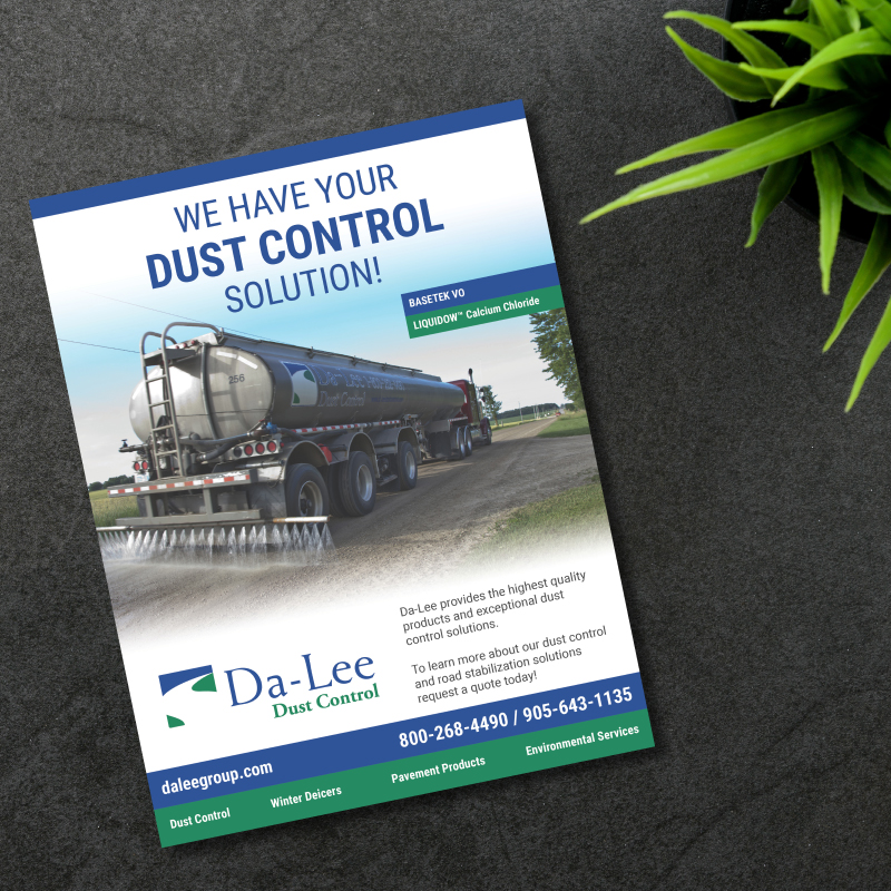 Da-Lee Dust Control - Magazine Cover.