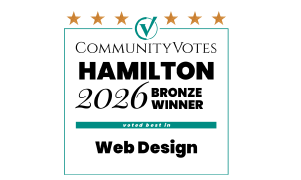Jessica Design - CommunityVotes Hamilton Bronze Web Design 2026.