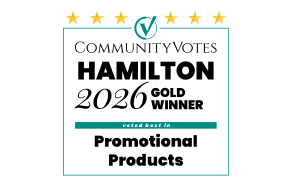 Jessica Design - CommunityVotes Hamilton Gold Promotional Products 2026.